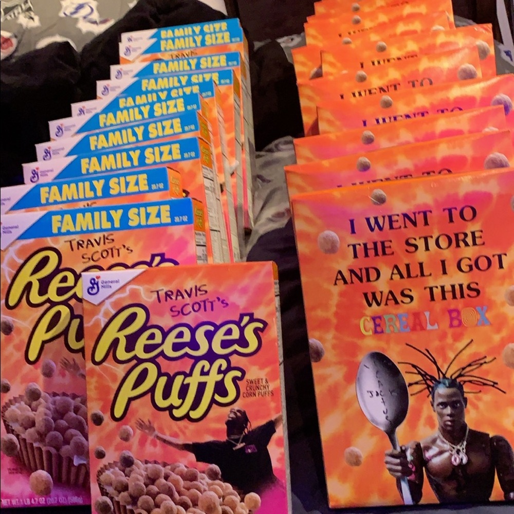Travis Scott cereal boxes